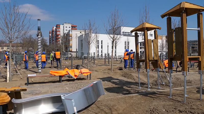 Lucrările la Parcul Între Lacuri din Cluj-Napoca se apropie de finalizare