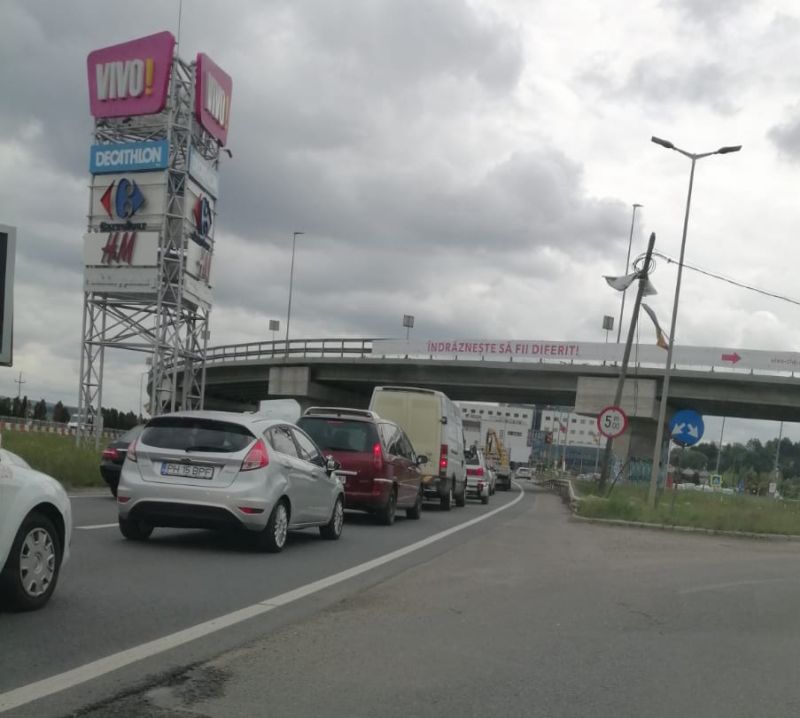 Lucrările de modernizare de la intrarea în Cluj-Napoca îngreunează traficul